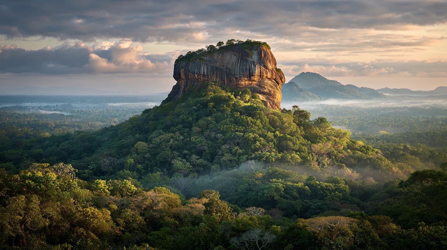 Sigiriya Rock Fortress at sunrise for Sri Lanka entry requirements and onward ticket guide 2026
